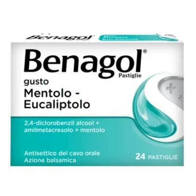 Benagol 24 Pastiglie Mentolo Eucaliptolo