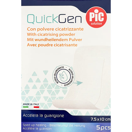 Pic Quickgen Cerotto Cicatrizzante 7,5x10cm 5 Pezzi