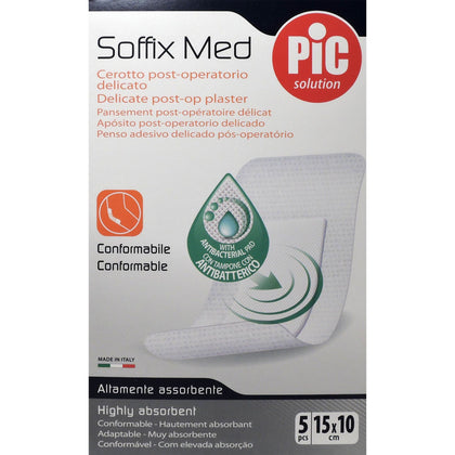 Pic Soffix Medic 10x15cm Antibatterico 5 Cerotti