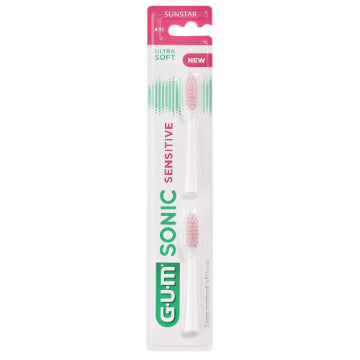 GUM SONIC SENSITIVE TESTINE DI RICAMBIO 2 PEZZI