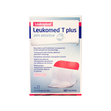 Leukomed T Plus Skin Sensitive Medicazione 5x7,2cm 5 Pezzi