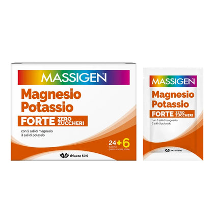 Massigen Magnesio Potassio Forte Zero Zuccheri 24+6 Bustine