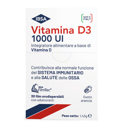 Ibsa Vitamina D3 1000ui 30 Film Orodispersibili