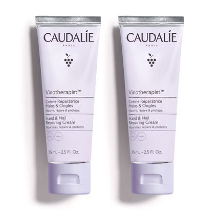 Caudalie Vinotherapist Crema Riparatrice Mani Unghie 2x75ml