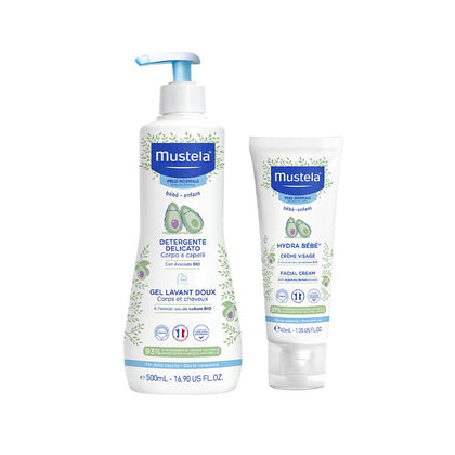 MUSTELA GEL DETRGENTE DELICATO+HYDRA BEBE' CREMA VISO