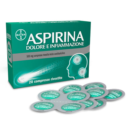 Aspirina Dolore Infiammazione 20 Compresse 500mg