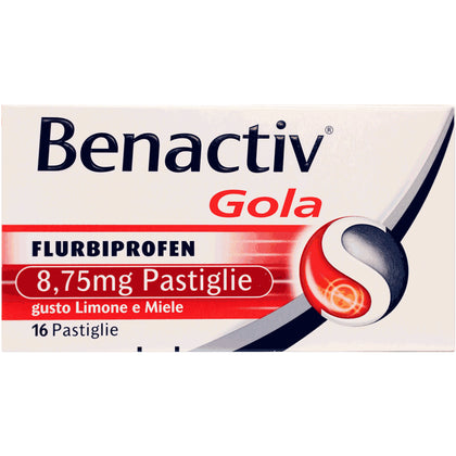 Benactiv Gola 16 Pastiglie Miele Limone