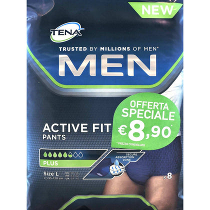 Tena Men Pants Active Fit Slip L 8p