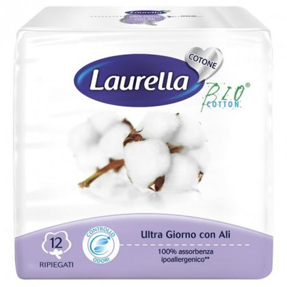 Laurella Cotone Assorbenti Ultra Giorno Con Ali 12 Pezzi