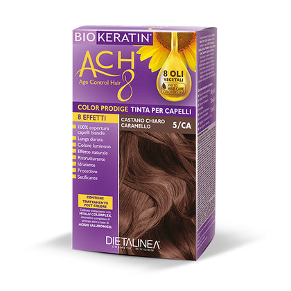 Biokeratin Ach8 Tinta Capelli Castano Chiaro Caramello 5/ca