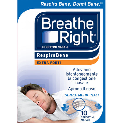 Breath Right Cerotti Nasali Extra Forti 10 Pezzi