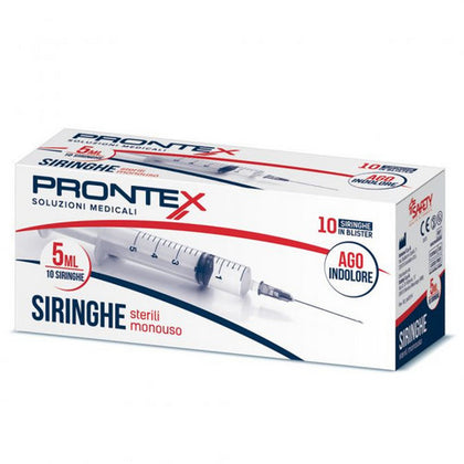 Prontex Siringhe 5ml Con Ago Indolore 10 Pezzi