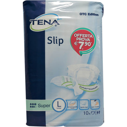 Tena Slip Super Pannoloni L 10 Pezzi