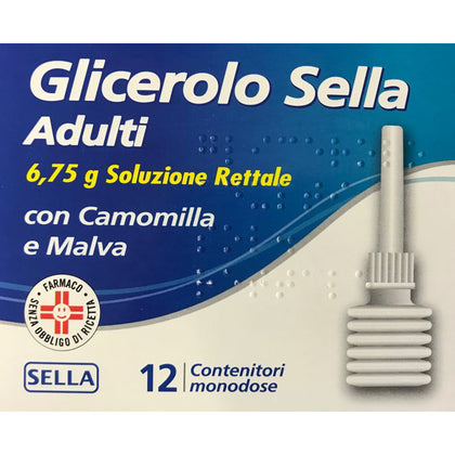 Glicerolo Sella 12 Microclismi Adulti 6.75g