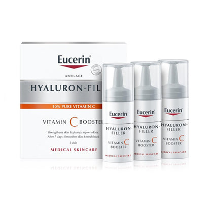 EUCERIN HYALURON FILLER VITAMIN C BOOSTER 3 PEZZI