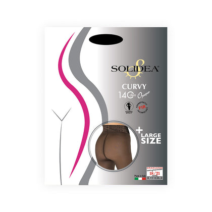 Solidea Collant Curvy 140 Opaque Nero Taglia 4l-xl